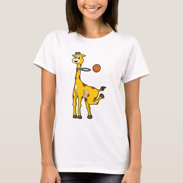 Camiseta Girafa no basquetebol (Frente)
