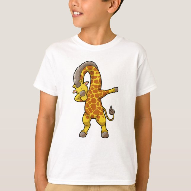 Camiseta Girafa no Dab de Dança Hip Hop (Frente)