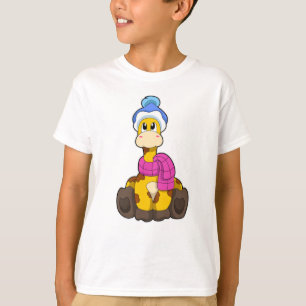 Camiseta Girafa no inverno com Scarf & Hat
