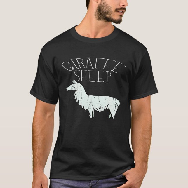 Camiseta Girafa Ovelha Lhama Alpaca (Frente)