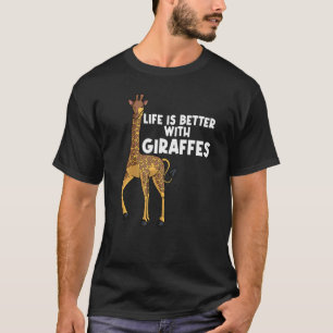 Camiseta Girafa Para Homens Crianças Jovens Girafa
