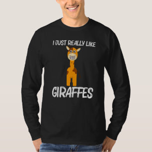 Camiseta Girafa Para Homens Mulheres Safari Vida Selvagem A