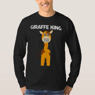 Camiseta Girafa Para Homens Pai Meninos Safari Vida Selvage