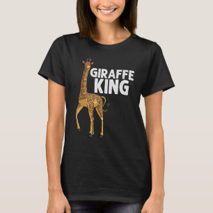 Camiseta Girafa Para Homens Vovô Pai Giraffe Animal 1