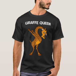 Camiseta Girafa Para Mulheres Mãe Safari Selvagem Zoo Anima