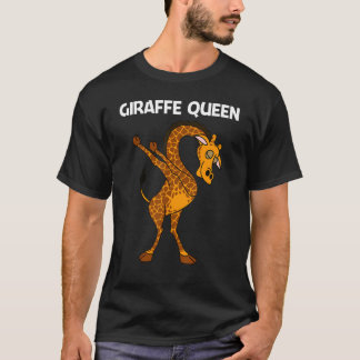 Camiseta Girafa Para Mulheres Mãe Safari Selvagem Zoo Anima