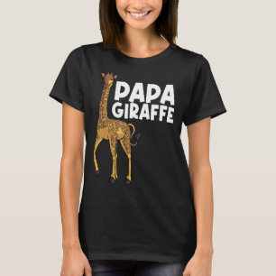 Camiseta Girafa para o vovô Pai Men Giraffe Animal