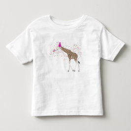 Camiseta Girafa Partilhando Animais Safari Festa