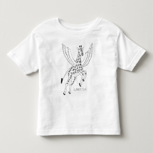 Camiseta Girafa + pegasus = Giraffsus (Frente)