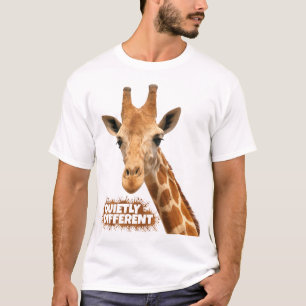 Camiseta Girafa Quietamente Diferente - Arte Girafa