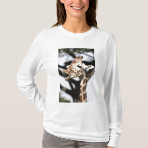 Camiseta Girafa reticulada de cara engraçada, São Francisco