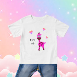 Camiseta Girafa rosa
