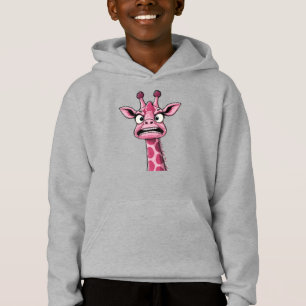 Camiseta Girafa Rosa Cara Amargurada