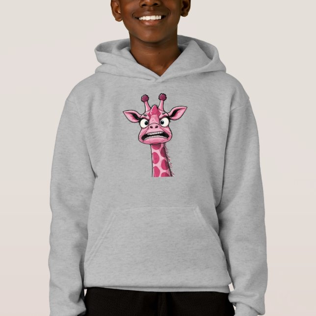 Camiseta Girafa Rosa Cara Amargurada (Frente)