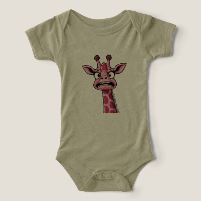 Camiseta Girafa Rosa Cara Azeda (Design frontal)