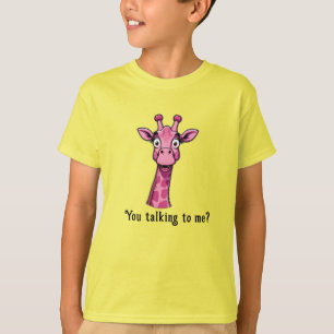 Camiseta Girafa Rosa Fofa Surpresa