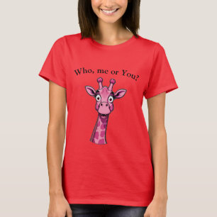 Camiseta Girafa Rosa Surpresa