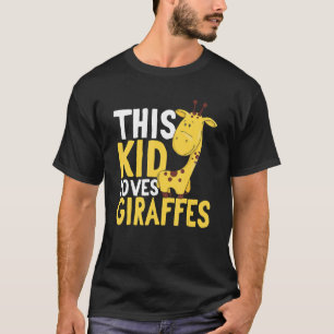 Camiseta Girafa Safari Animais Assim Crianças Adoram Girafa