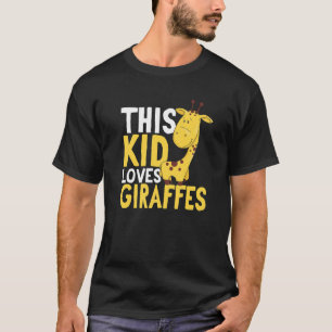 Camiseta Girafa Safari Animais Assim Crianças Adoram Girafa