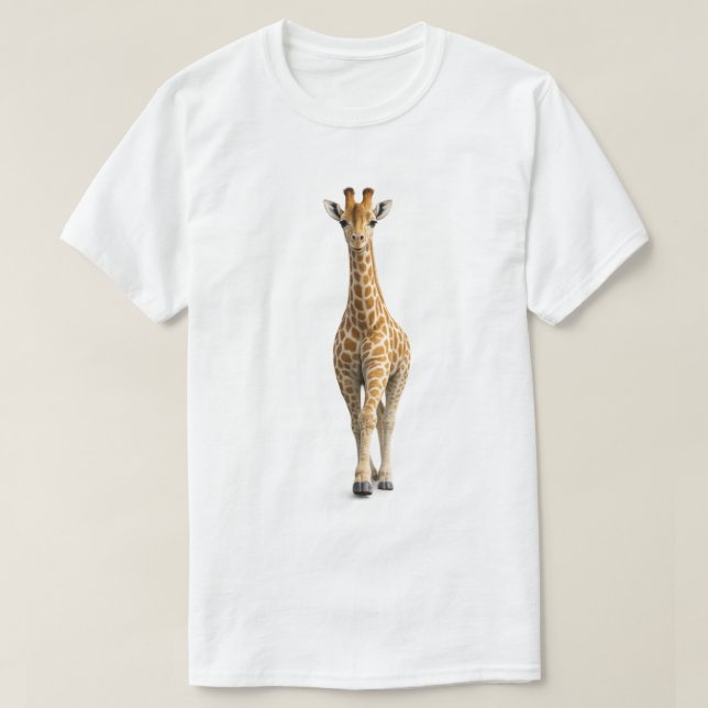 Camiseta Girafa se Aproximando (Frente do Design)