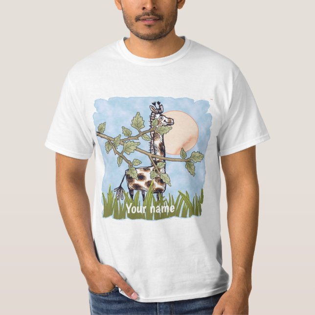 Camiseta Girafa se Escondendo (Frente)