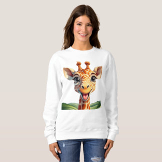 Camiseta Girafa sorridente bonita