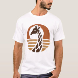 Camiseta "Girafa Sunset - Um Toque Boêmico para a Vida Selv