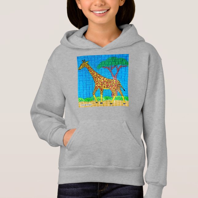 Camiseta Girafa (vívida) - Hoodie (Hoodie) (Frente)