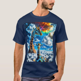 Camiseta Girafas Coloridas - Cabeças nas Nuvens