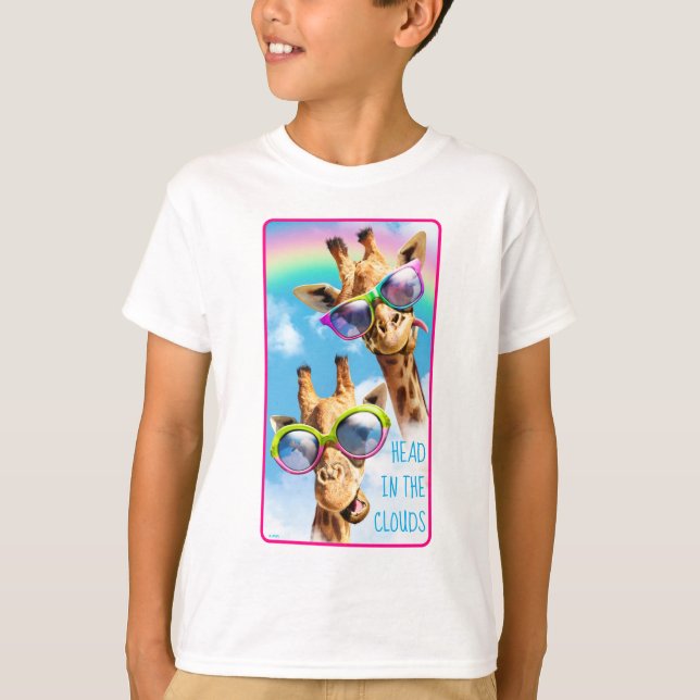 Camiseta Girafas com óculos de sol (Frente)