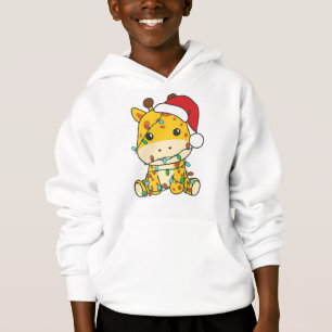 Camiseta Girafas de Natal Girafas Feriam Animais de inverno