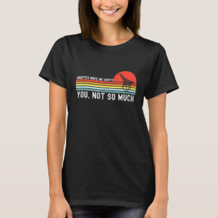 Camiseta Girafas me fazem feliz animal africano