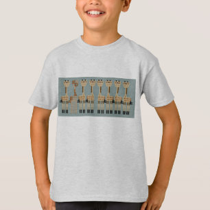 Camiseta GIRAFAS no azul