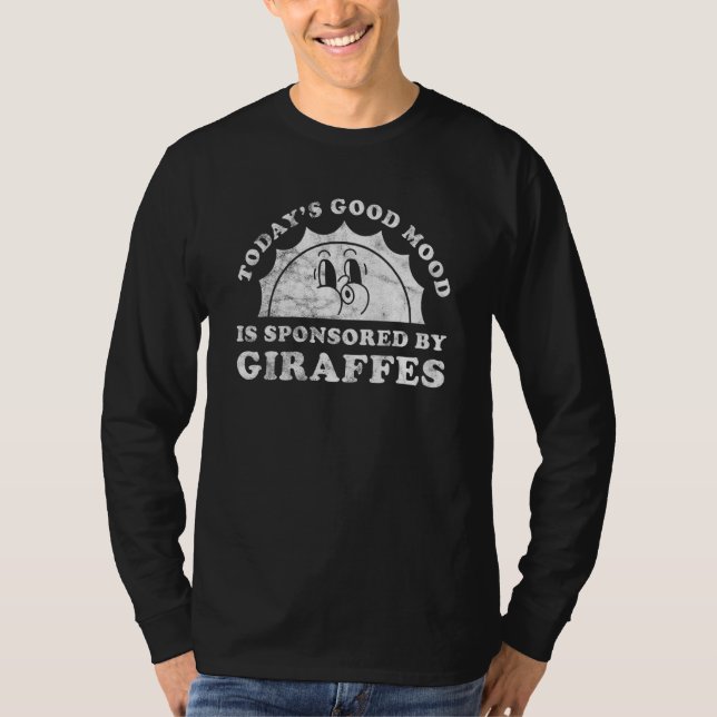 Camiseta Girafas ou girafas com retrato bonito (Frente)
