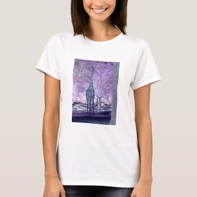 Camiseta Girafas roxas (Frente)