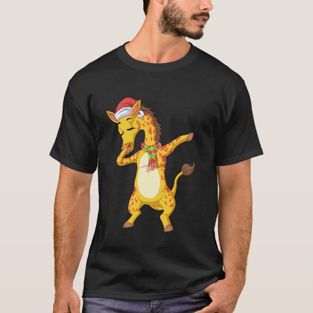Camiseta Giraffe a abater natal (Frente)