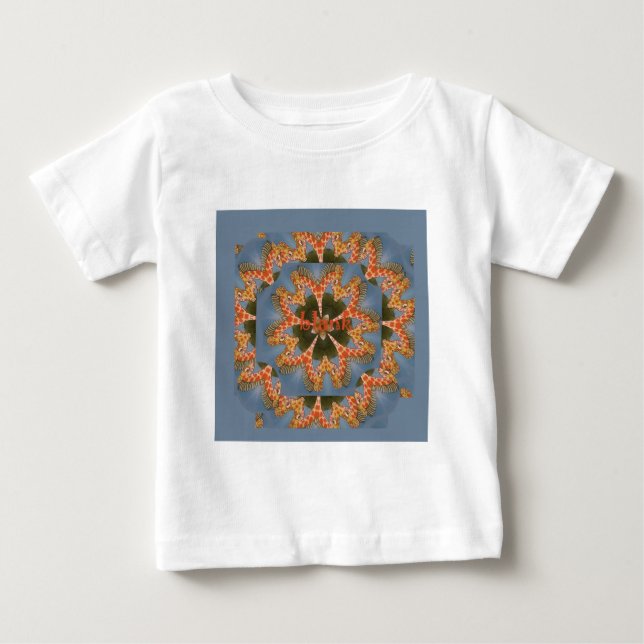Camiseta Giraffe Abstrato Art Impressão (Frente)