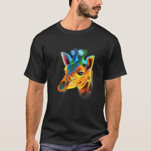 Camiseta Giraffe Africa Quilitou Safari Wild Zoo