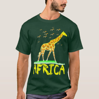 Camiseta Giraffe Africa Safari designs de roupas para