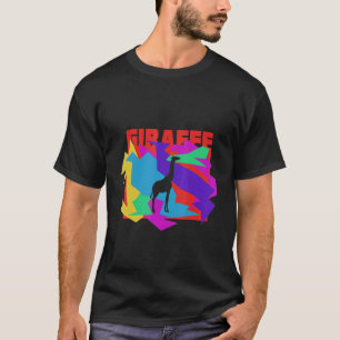 Camiseta Giraffe Animal Mosaik Quebra-cabeça