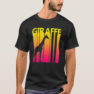 Camiseta Giraffe Animal Retro Costume