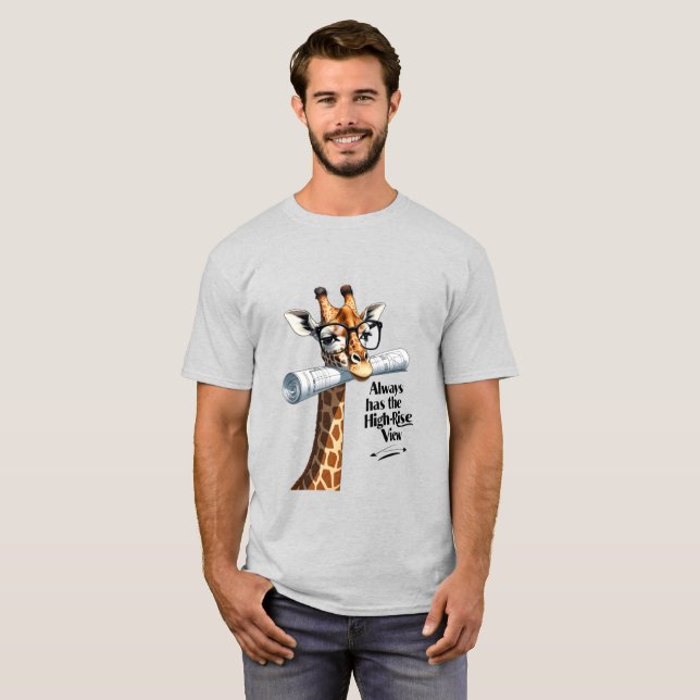 Camiseta Giraffe Architect Tee - Tem a Visão Alta (Frente Completa)