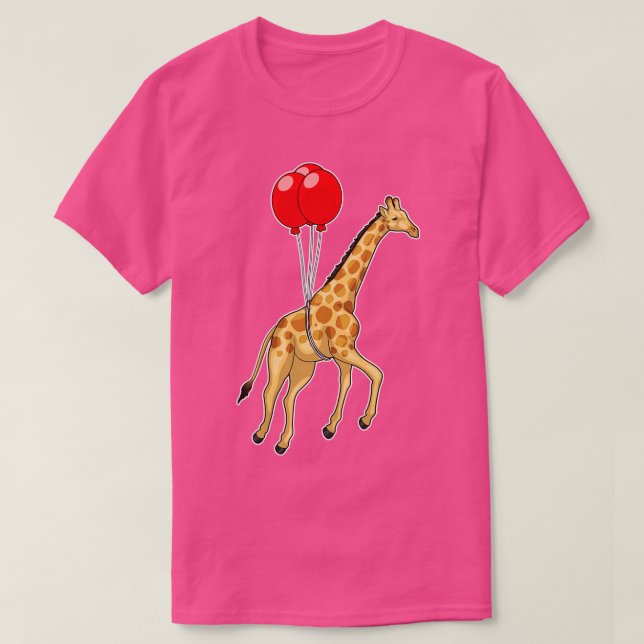 Camiseta Giraffe Balloon (Frente do Design)