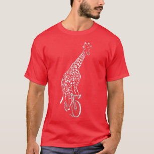 Camiseta Giraffe Bicicleta Bicicleta Ciclismo Presente Gira