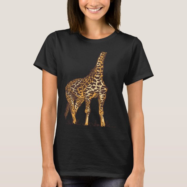 Camiseta Giraffe Body Halloween Costume Kids, Youth (Frente)