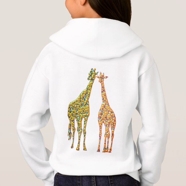 Camiseta Giraffe Casal Hoodie (Verso)