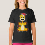 Camiseta Giraffe Christmas Santa hat<br><div class="desc">Este design é o presente perfeito para um aniversário,  Natal e outras celebrações. É adequado para mulheres,  homens e crianças.</div>