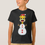 Camiseta Giraffe Christmas Snowman<br><div class="desc">Este design é o presente perfeito para um aniversário,  Natal e outras celebrações. É adequado para mulheres,  homens e crianças.</div>