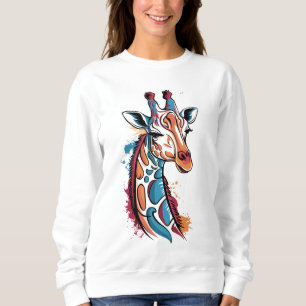 Camiseta Giraffe Color Splash - Pop de Abstrato