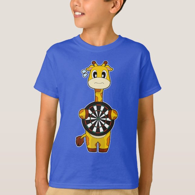 Camiseta Giraffe Darts Dartboard (Frente)